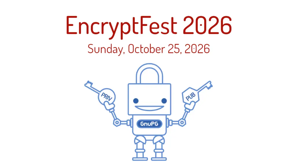 Join th e FSF for #EncryptFest online, in Boston, or New Haven on October 25:…