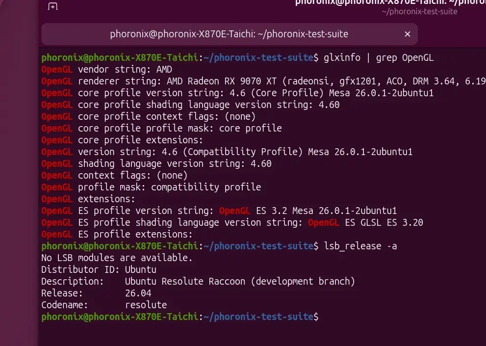 Ubuntu 26.04 Delivers Enhanced Performance For AMD Radeon Linux Gaming