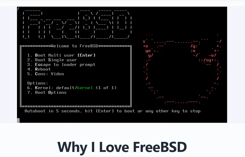 We love seeing community members share why FreeBSD matters to them.