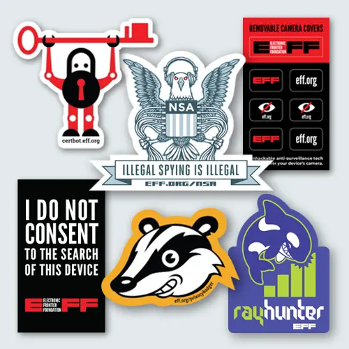 New laptop? Cover that thing up with stickers that show your support for…