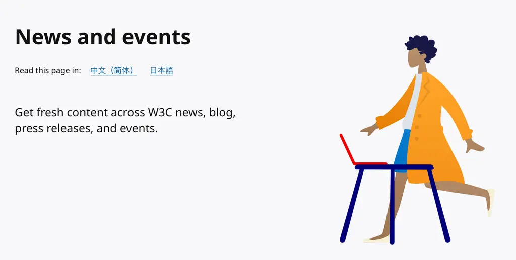 Are you a Member of W3C and are you giving a talk or holding an event related…