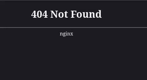 Nginx Dark Mode Support For Error Pages Remains Elusive