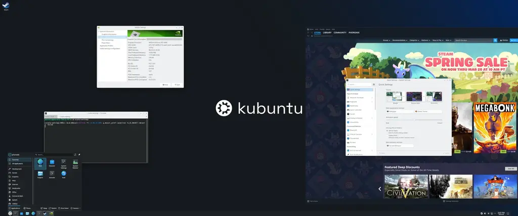 KDE Plasma 6.6 Showing Frequent Performance Advantage Over GNOME 50 With NVIDIA…