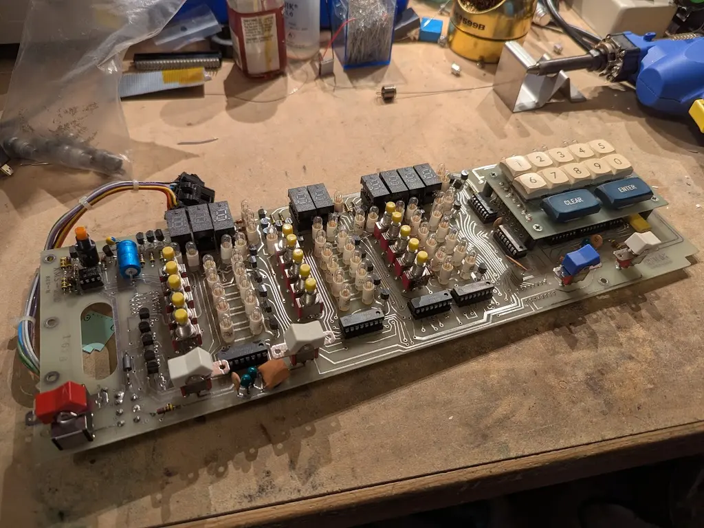 i came into possession of this front panel circuit board for an Inficon XMS-3…