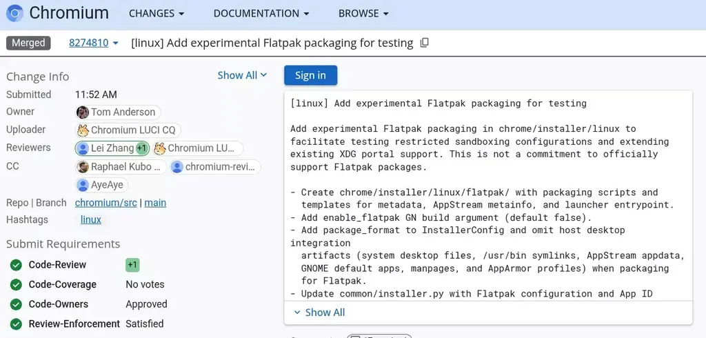 Chrome/Chromium Experimenting With Flatpak Packaging