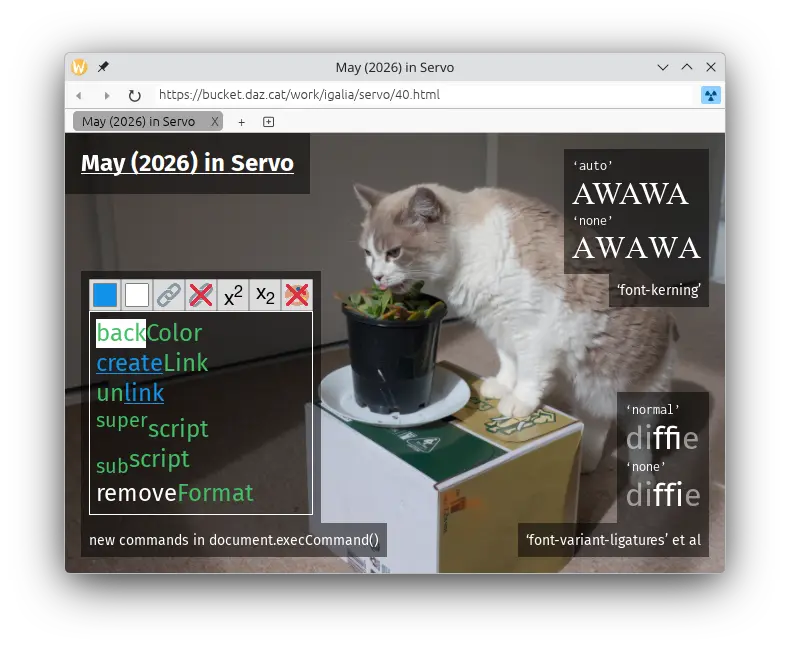 May in Servo…