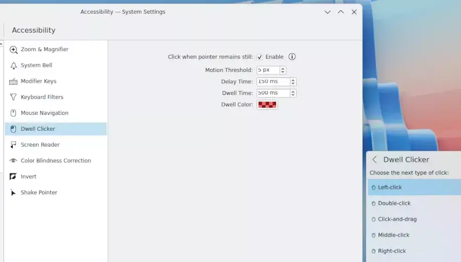 KDE Plasma 6.8 Lands Dwell Clicker Support To Improve Accessibility On Wayland