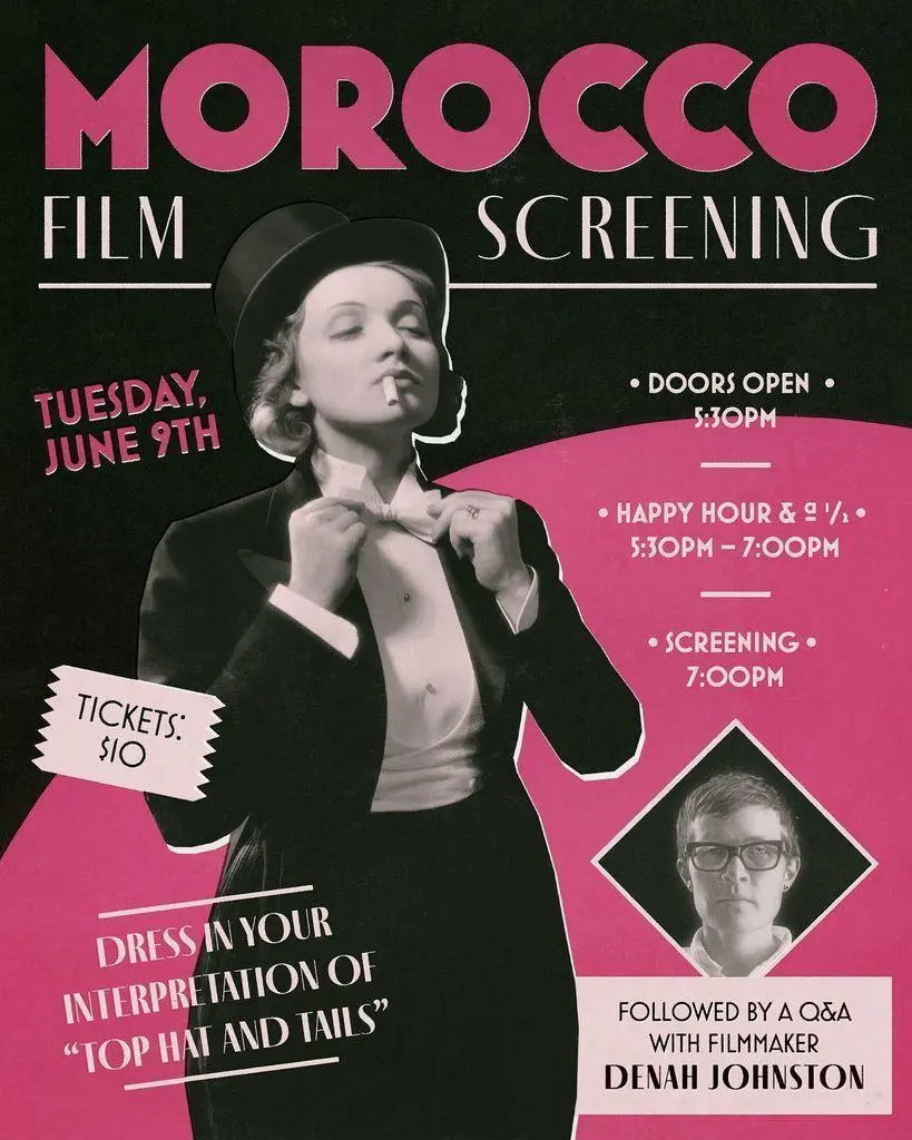 🌈 MOROCCO (1930) gave us one of cinema’s most unforgettable moments of style,…