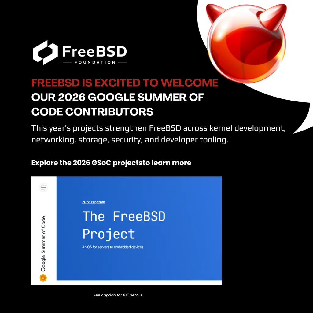 The FreeBSD Project is proud to continue participating in Google Summer of Code…