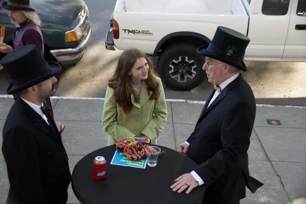 2/3 The party began on the street…