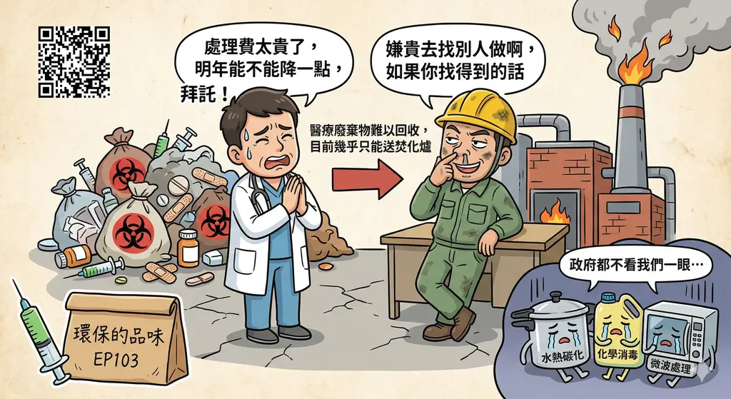 【環保的品味：你聞到的臭味，燒的是針頭和屍體—這種東西可以不燒嗎？】