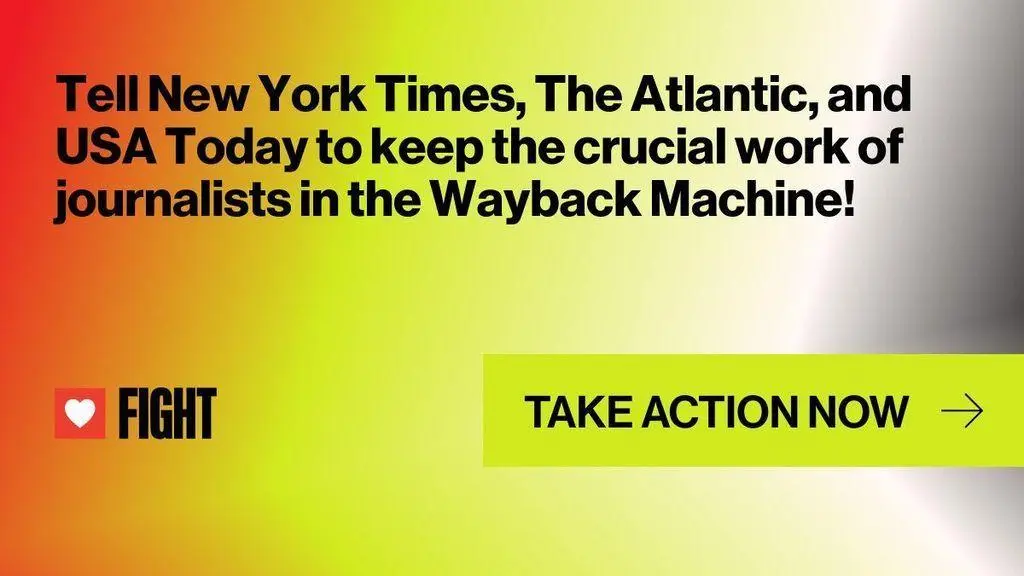 Fight for the Future is calling out publishers and news organizations that are…