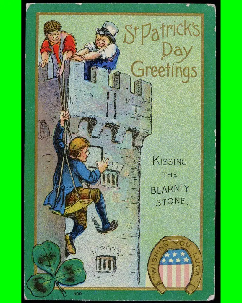 ☘️ From shamrocks to the Blarney Stone, vintage St. Patrick’s Day postcards sent…
