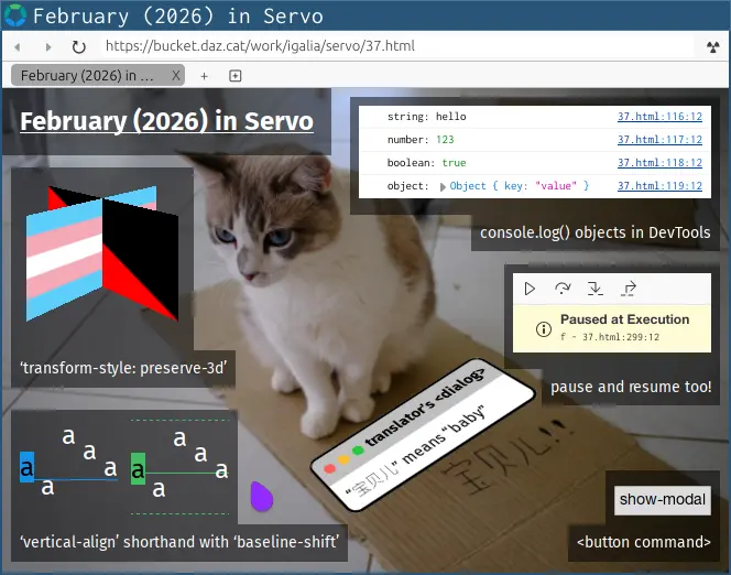 February in Servo…