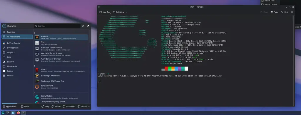 CachyOS June 2026 OS Released With More Performance Optimizations