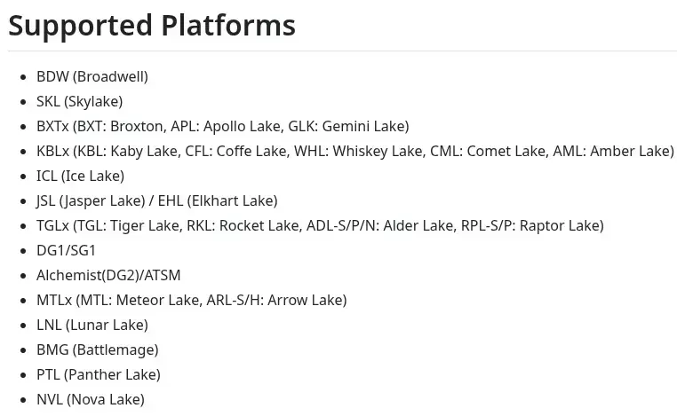 Intel Media Driver & VPL GPU Runtime 2026Q2 Updates Continue Prepping For Nova…