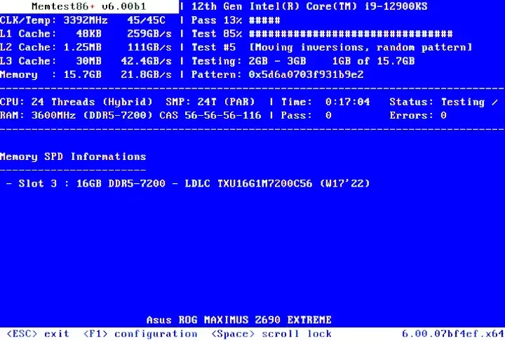 Memtest86+ 8.10 Improves Support For Newer Hardware