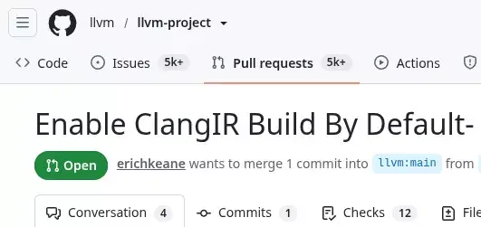 LLVM Developers Discuss Enabling ClangIR Build By Default