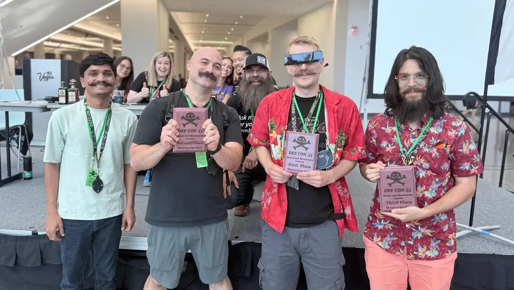 Tidy up your face rug! The #DEFCON Beard and Mustache Contest is back on the…