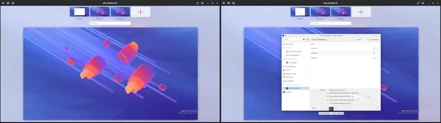 KDE Merges Per-Screen Virtual Desktops After 21 Years