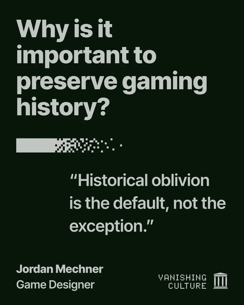 🧵1/3 What if the history of games, films, and culture disappears not because it…