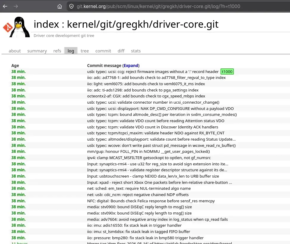 gkh_clanker_t1000 & gkh_clanker_2000 Continue Uncovering Linux Kernel Bugs