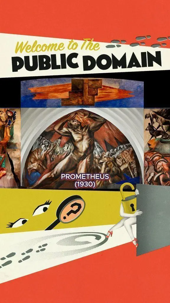 🎉 We’re celebrating the Public Domain with PROMETHEUS (1930), José Clemente…