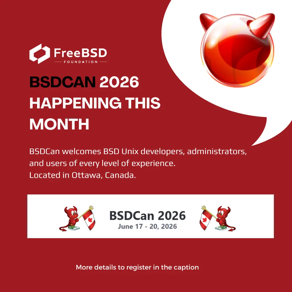 BSDCan and the FreeBSD Developer Summit are happening this week in Ottawa.