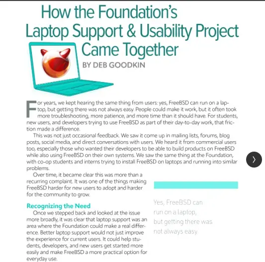 How the Foundation’s Laptop Support & Usability Project Came Together