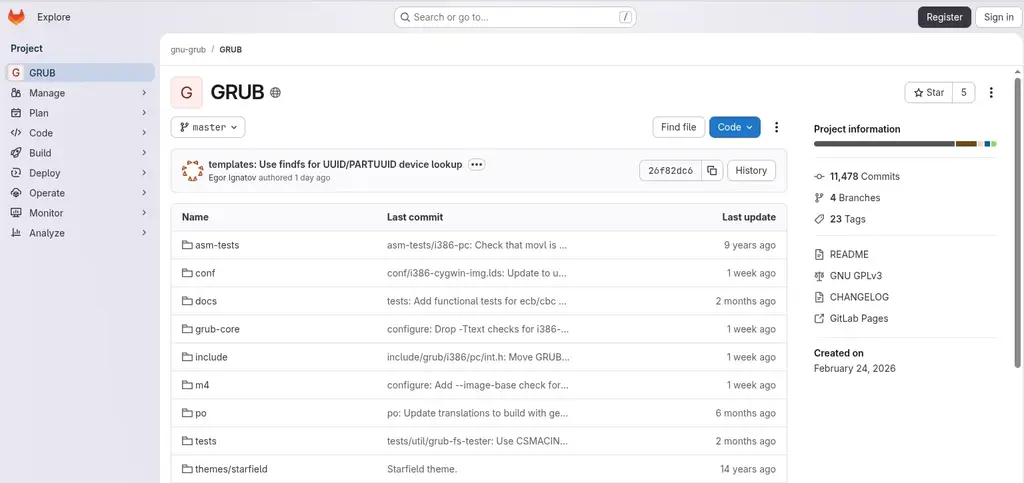GRUB Bootloader Development Moves To FreeDesktop.org