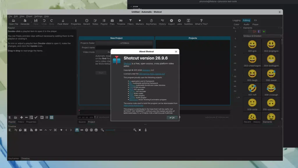 Shotcut 26.9 Video Editor Beta Brings UI Improvements, Better Audio Quality