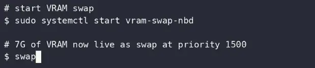 NBD-VRAM Provides Swap Space On Your NVIDIA GeForce GPUs