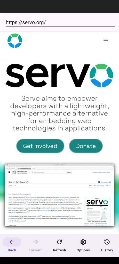 Servo on Android just got a big refresh: