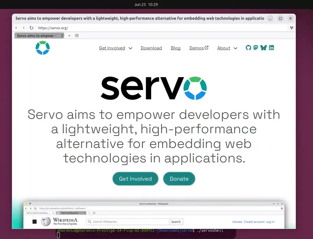 Servo 0.3 Released With The Demo Browser Becoming More Useful