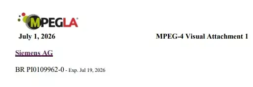 The Last MPEG-4 Visual Patent Has Expired
