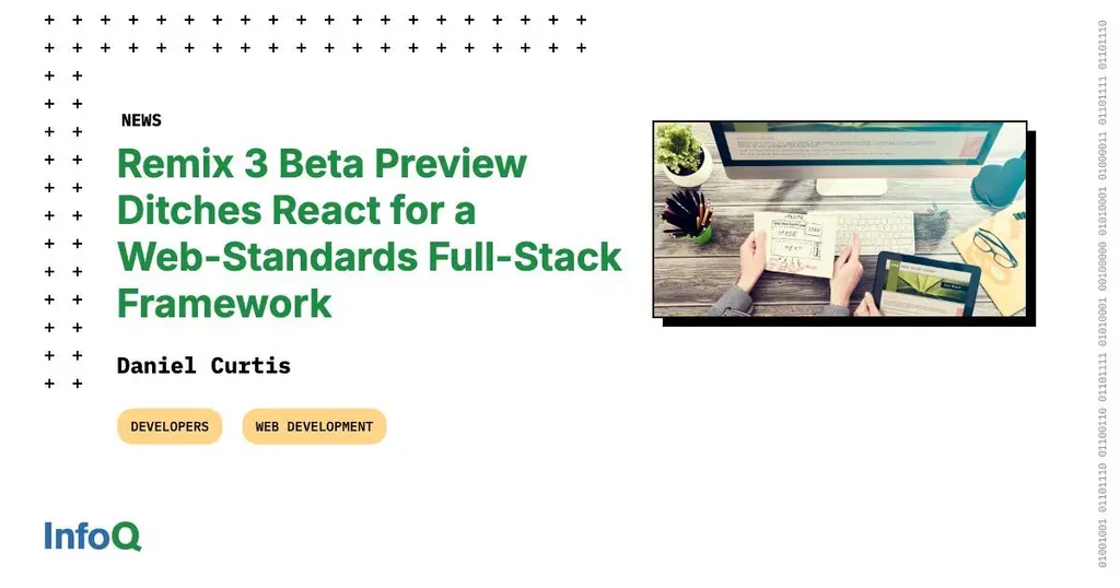 Remix 3 beta marks a major architectural shift, replacing React with a forked…