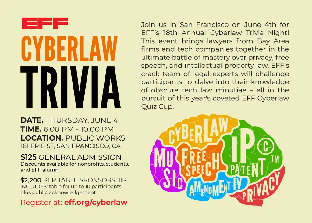 On Thursday, June 4th, the Bay Area's best legal minds gather in support of…