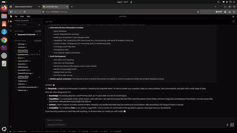 Lemonade 11.8 Makes It Easy To Run DeepSeek V4 Flash On AMD Strix Halo