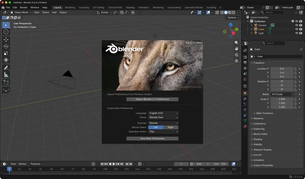 Today is the day! Blender 5.2 LTS has entered Beta.