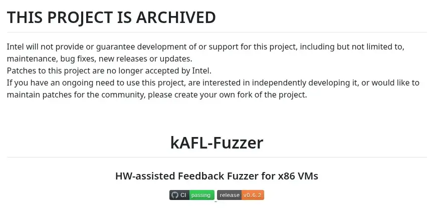 Intel Ends Work On Open-Source kAFL-Fuzzer For Fuzzing VMs