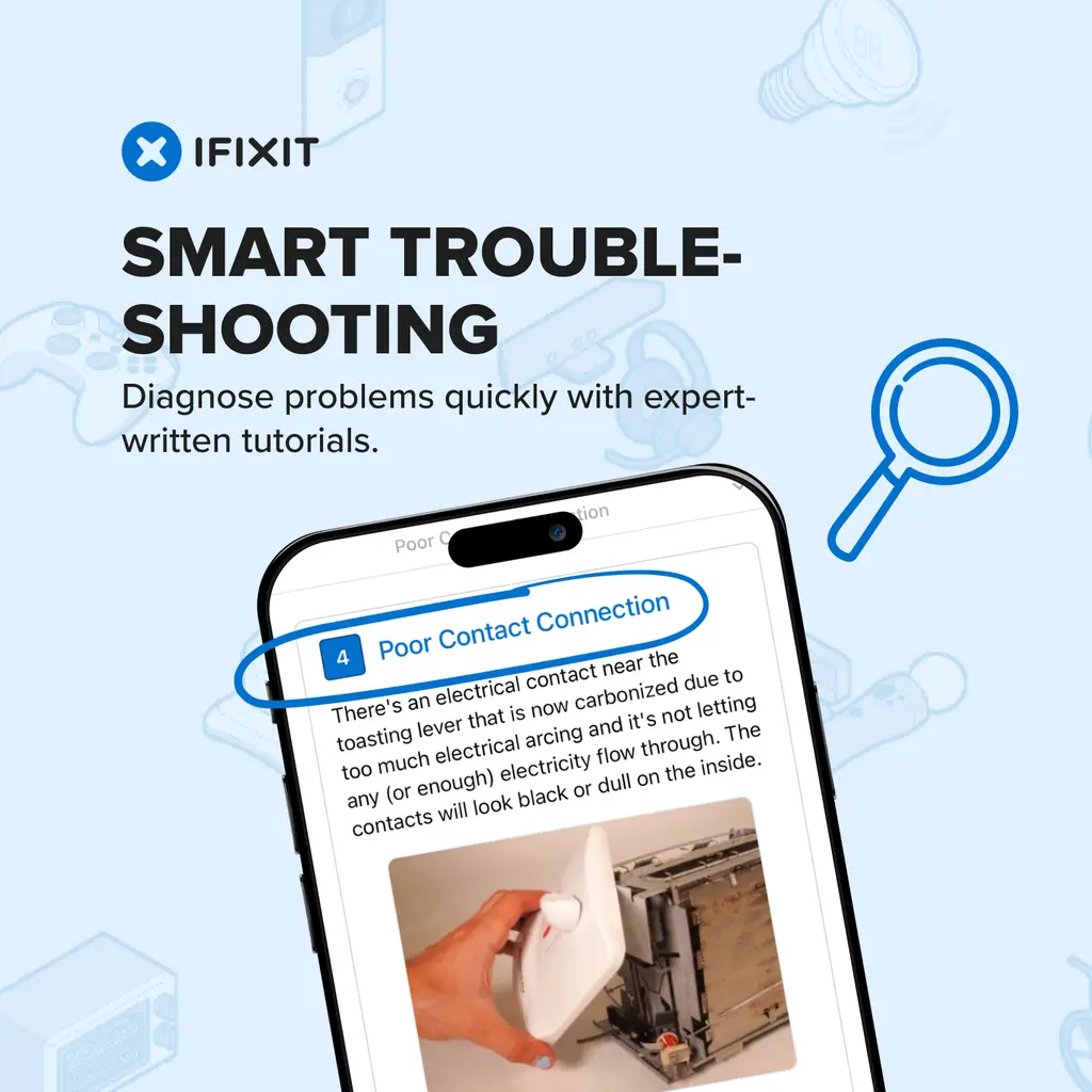 Every guide, every fix, every answer. Right in your pocket. Download the iFixt…