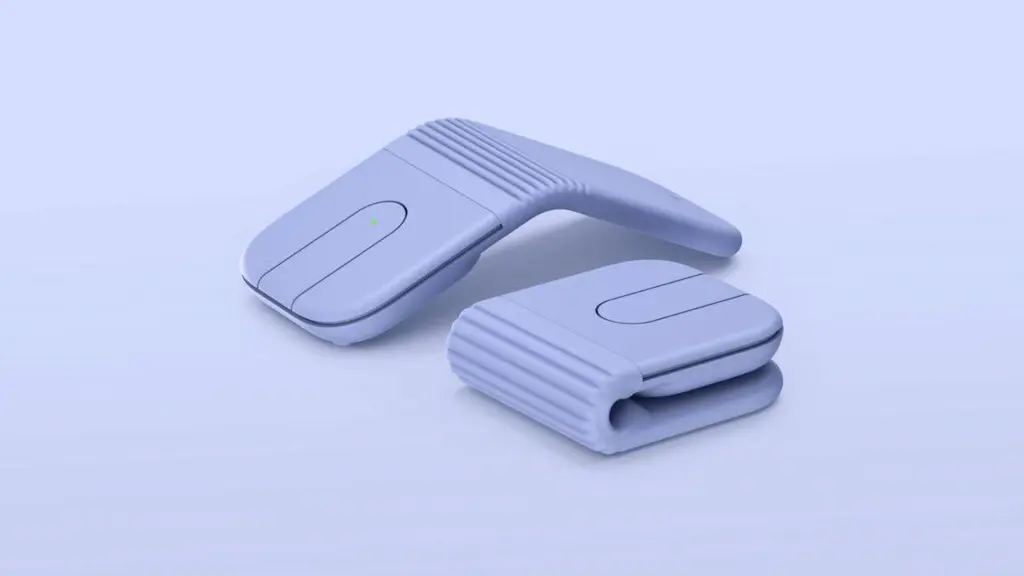 Logitech's Mobi Fold folds for travel, but I prefer a different portable mouse