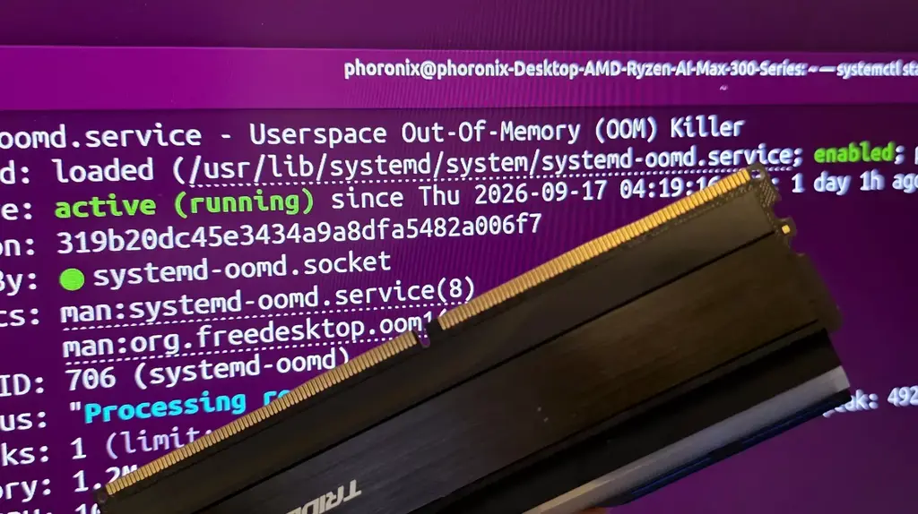 Ubuntu 26.10 Desktop Adjusting Its Behavior Under Memory Pressure