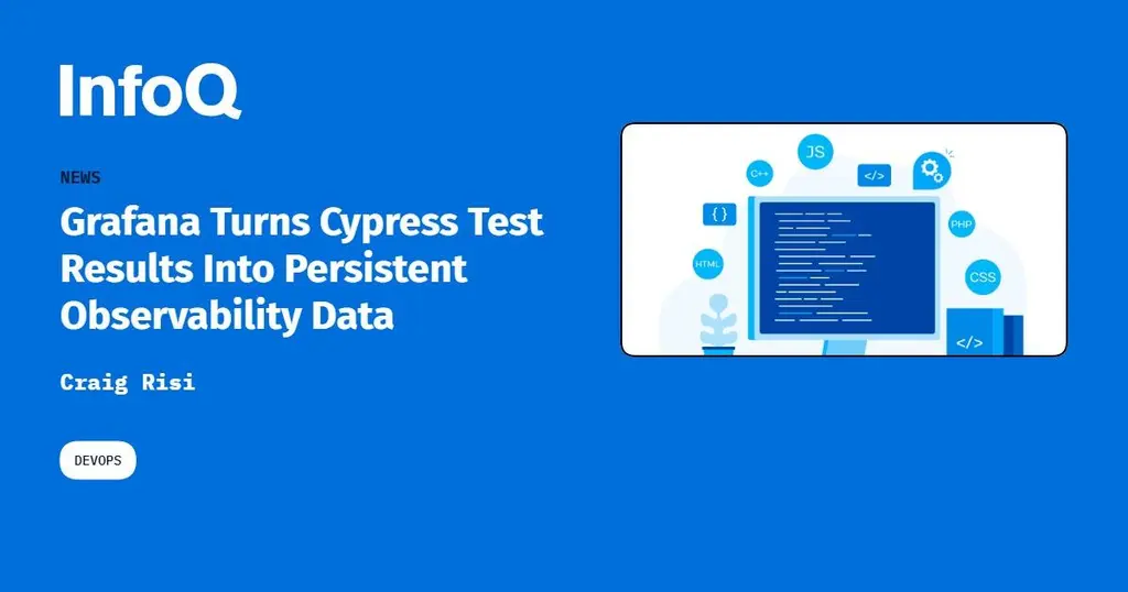 Grafana Labs published a practical way to monitor Cypress test suites by…