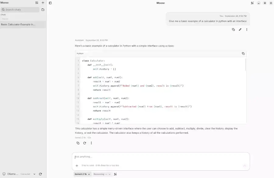 Moose: GNOME Gains Another Local AI App Option