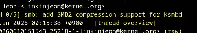 KSMBD Adds SMB2 Compression Support In Linux 7.2