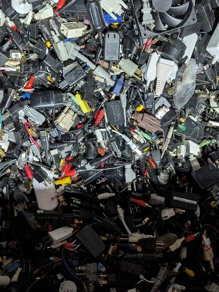 this is what happens to every cable you throw away. think about that before you…