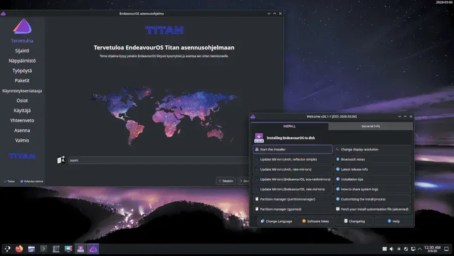 Preview image for EndeavourOS Titan Released With Linux 6.19, Improved GPU Driver Integration