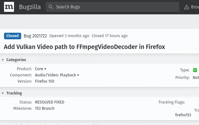 Preview image for Firefox Merges Support For Vulkan Video Decoding