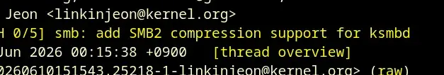 Preview image for KSMBD Adds SMB2 Compression Support In Linux 7.2